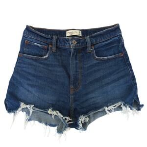 Abercrombie & Fitch The Cut-off Short High-rise Denim‎ Jean Shorts Women's 26